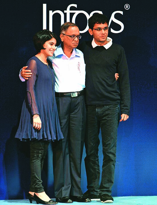 narayana murthy with children